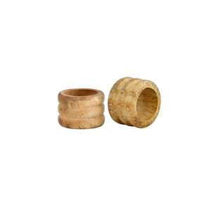 Anneau de serviette en bois de hêtre personnalisé avec logo gravé, accessoires modernes pour la décoration de table - Product Image 5