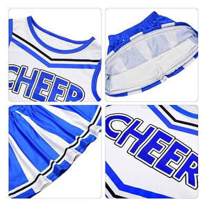 Costume de pom-pom girl pour filles, tenue de cheerleading, robe de pom-pom girl pour fête d'Halloween, uniforme de fête scolaire - Product Image 5