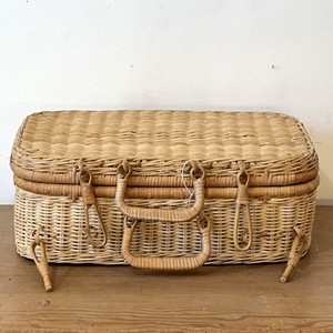 Rattan luggage bags decorative <b>suitcases</b> for storage & display hand weaving <b>suitcase</b> luggages - Product Image 1