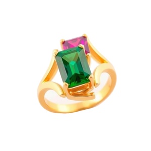 ชุบทอง18K พร้อมเพชรตัดแฟนซีสำหรับ925เงินสเตอร์ลิงสำหรับวันครบรอบแต่งงานหรืองานเลี้ยง - Product Image 1