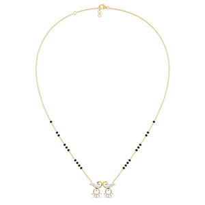 Collar con colgante de diamantes con doble motivo de pavo real - Product Image 2