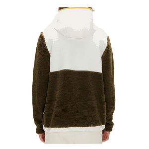 Sweat-shirt à demi-zip pour homme avec col montant, doublure en polaire brodée, 100% coton, hiver, extérieur - Product Image 3