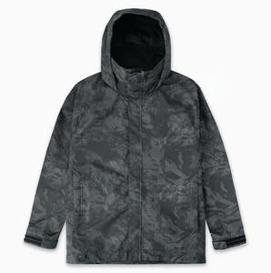 Veste de pêche à la mouche décontractée en toile unie avec capuche, coupe-vent, respirante, grande taille, fermeture éclair, pour homme, hiver - Product Image 2