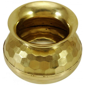 Pot Lota Kalash en laiton poli avec impression numérique pour la Pooja traditionnelle et l'adoration spirituelle à domicile - Product Image 5