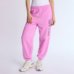Pantalones Deportivos de Pierna Ancha para Mujer, 100% Algodón Orgánico, Invierno 2026, Ecológicos, Color Sólido, Bordado Personalizado - Product Image 1