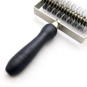 Heavy Duty Lattice Dough Roller Cutter Solid Stainless Steel Multi Blade Diamond Pattern Pastry Croissant Bread Cutting Tool - Product Image 3