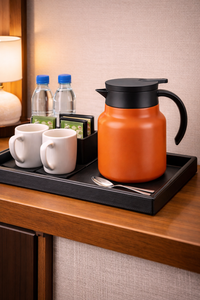 Orange Glass Coffee Server with Matte Finish Insulated Design for Beverage Service Zone - Product Image 2