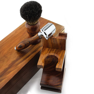 LEO BEAUTY PRO Men's Wet Shaving Kit 3 Piece Pure Badger Hair Shaving <b>Brush</b> Metal Handle & Safety Razor Personal Care - Product Image 4