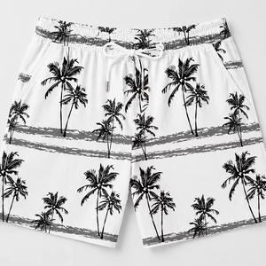 Men's Casual Summer Shirt 300Grams Breathable Anti-Pilling Satin Fabric Short Sleeve Floral Printed Design satin 100% polyester - Product Image 4