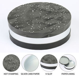 Customized Eco-Friendly <b>Biodegradable</b> Luxury Rigid Paper Cylinder Chocolate <b>Packaging</b> Box with Logo Custom Hot Stamping - Product Image 3