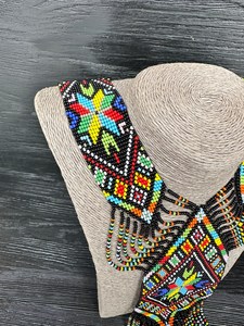 Trending Bohemian Ukrainian Gerdan Necklace|Tribal |Ukrainian Necklace |Unique |African Woman Necklace with earring,for gifted - Product Image 6