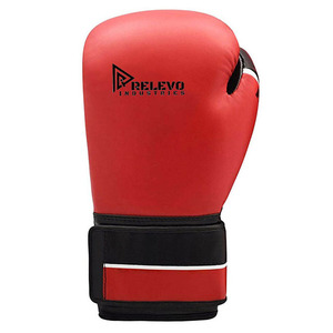 Gants de boxe en cuir synthétique Relevo Industries, professionnels, confortables, respirants, avec sangle de poignet réglable, vêtements de sport - Product Image 2