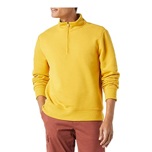 Sweat-shirt sans manches en polaire jaune pour femme, col montant, couleur unie, fermeture éclair sur le devant, respirant, en polyester tricoté, décontracté, automne - Product Image 2