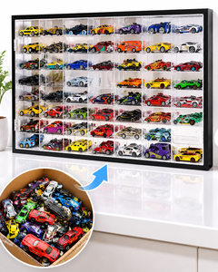 2026 Moderno Set de Exhibición de Coches de Acrílico para Colección de Coches Infantiles con Construcción de Madera Contrachapada y Acrílico, para Encimera, Fácil de Usar - Product Image 6