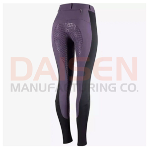 Leggings d'équitation pour femmes, avec grip en silicone intégral, taille haute, extensibles, légers, pour la performance - Product Image 3