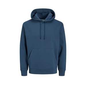 Sweat à capuche doublé en laine peignée 450g de qualité supérieure pour homme, coupe classique, personnalisé, style streetwear, saison automne, 100% coton - Product Image 4