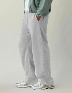 Wholesale <b>Men's</b> Fleece Baggy Sweatpants Wide Leg Jogger Pants Custom Streetwear Gym <b>Lounge</b> <b>Trousers</b> OEM Roxy Sports - Product Image 5