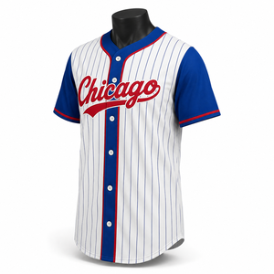 Custom Baseball Jersey Sublimation Uniform <b>Button</b> Up Baseball <b>Shirt</b> Breathable Quick Dry Team Wear OEM ODM - Product Image 3