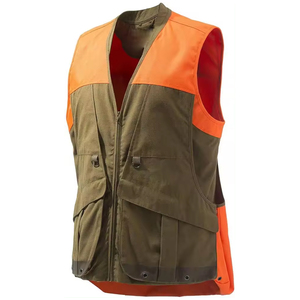 Chaleco de Trabajo de Alta Visibilidad para Hombre, Poliéster, Naranja y Verde, Uniforme de Seguridad Reflectante, ANSI Clase 1 - Product Image 2