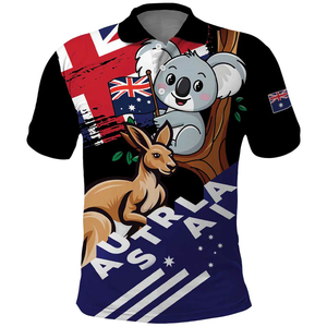 Vêtements australiens personnalisés en gros pour hommes, chemises en tricot - Product Image 1