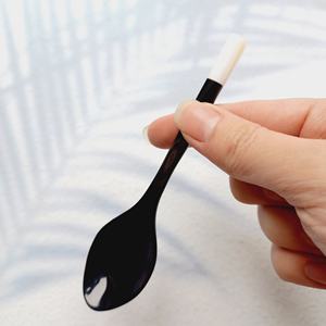 Cucharas de cuerno hechas a mano con conchas, condimentos de azúcar incrustados, utensilio de cocina con mango, venta al por mayor, cuchara de cuerno - Product Image 5