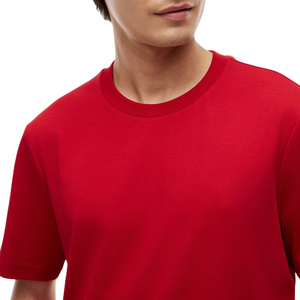 Camiseta Deportiva para Hombre, Manga Corta, Elástica, de Algodón, Corte Ajustado, Informal, para Gimnasio, Verano, Cómoda, Suave, Elegante, para Uso Diario, en Oferta Online - Product Image 4