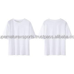 T-shirt grande taille personnalisé de haute qualité 260 grammes de coton épais à épaules tombantes vierge pour l'impression de broderie solide Pakistan - Product Image 4