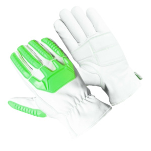 Guantes de Seguridad para Mecánicos de Cuero de Cabra, Resistentes a Cortes, con Forro de Tela de Felpa y Protección de Impacto de Goma TPR, Transpirables - Product Image 2