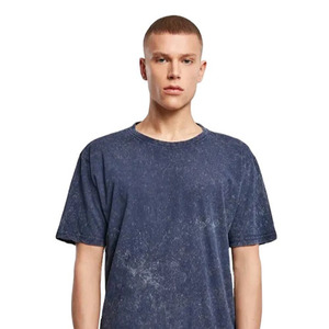 Camisetas de hombre de alta calidad con lavado ácido, material de algodón con lavado ácido, corte relajado, tela transpirable y suave, ropa urbana para uso diario. - Product Image 3
