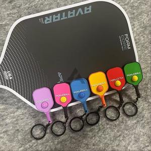 Llavero de Pickleball de Goma Personalizado de Alta Calidad, Duradero, con Logotipo Personalizado OEM, Multicolor, para Regalo - Product Image 1