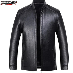 Men's Fashion Design New Arrival PU Leather <b>Canvas</b> <b>Jacket</b> Premium Quality Breathable Quick Dry Letter Pattern - Product Image 1
