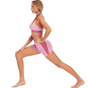 Ensemble de soutien-gorge de sport et short pour femmes, vêtements de sport extensibles et doux pour la remise en forme, l'exercice, la danse, l'entraînement et le yoga - Product Image 6