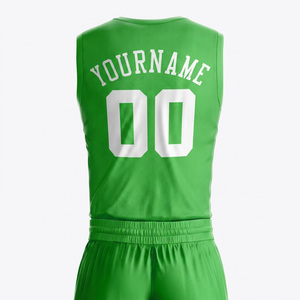 Ensemble d'uniformes de basketball personnalisés par sublimation – Maillots et shorts d'équipe imprimés avec nom et numéro – Équipement d'entraînement respirant – OEM - Product Image 3