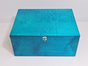 Blue Wooden <b>Storage</b> <b>Box</b> <b>For</b> Gift Hampers Home <b>Storage</b> Keepsakes Accessories And <b>Decorative</b> Organization Wholesale From India - Product Image 5