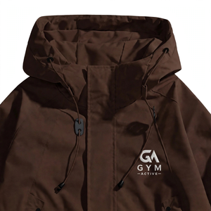 GYM Active Lightweight <b>Soft</b> <b>Shell</b> Outdoor <b>Hooded</b> <b>Jacket</b> Windproof Waterproof Breathable Anti-UV Casual Solid Zipper Unisex - Product Image 4