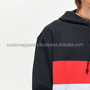 เสื้อมีฮู้ดลายหนาวแบบสวมหัวสีน้ำเงินเข้มสำหรับผู้ชายปักลาย100% ผ้าฝ้ายขนแกะย้อมสีธรรมดาแบบดิจิตอล - Product Image 3