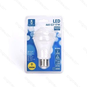 Lampadina LED A60 E27 17W 3000K Bianco Caldo 1445 Lumen a Risparmio Energetico per Retrofit e Aggiornamento - Product Image 1