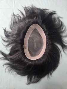 วิกผมคุณภาพสูง Remy Indian Water Wave ของ Taz Hair สำหรับผู้ชาย ระบบฐานโมโนนุ่ม ผลิตในบังกลาเทศ ทรงลอนลึกแบบหลวม - Product Image 6