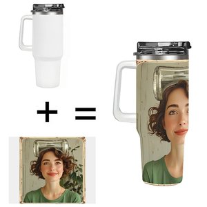 40oz Large Stainless Steel Tumbler <b>With</b> <b>Straw</b> For Office Use - Product Image 1