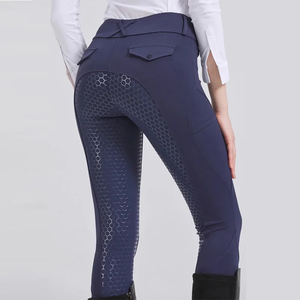 Pantalones de equitación para mujer, pantalones de montar de asiento completo, mallas ecuestres para entrenamiento, ropa deportiva para exteriores, equipamiento de caballero - Product Image 6