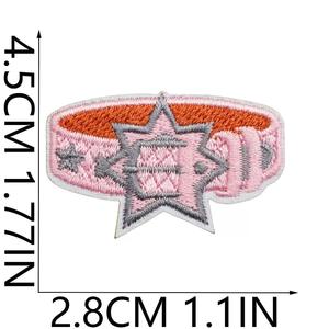 Écusson brodé thermocollant personnalisé pour vestes, casquettes, sacs, vêtements, en tissu sergé, durable, avec logo brodé, vente en gros OEM - Product Image 4