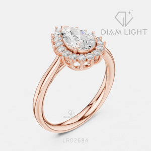Bague de mariage en or blanc 14 carats avec diamant de laboratoire de 0,81 carat, taille poire, certifiée IGI, bijoux fins, cadeau pour fiançailles, mariage, anniversaire - Product Image 4