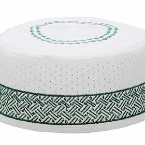 Gorro de Oración Musulmán al por Mayor de Alta Calidad, Gorro Kufi Islámico de Algodón Liso con Diseño Personalizado para Hombre, Servicio OEM - Product Image 4
