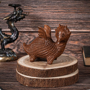 Natural Wood Dragon Statue Handmade Craft OEM Wooden Dragon Figurine Manufacturer Supply by AYAANS CREATIONS - Product Image 5