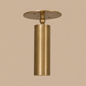 Minimalist Brass Cylinder Ceiling Mount <b>Light</b> Fixture For Living Room Indoor Home Decor Durable Design - Product Image 4