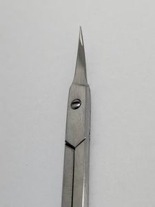 Ciseaux à cuticules personnalisés, finition Dall, style russe, lame incurvée à pointe acérée, en acier inoxydable, pour nail art - Product Image 5