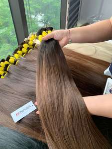 Hot Ombre 100% Extensions de cheveux humains vietnamiens bruts de qualité supérieure en vrac droit pour le fournisseur prix de gros manufacture - Product Image 4