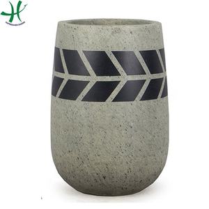 Grande Jardinière Extérieure Fleur Ronde Extérieure Ciment Planteur Pots Fleur Plante pour Décorations De Jardin - Product Image 2