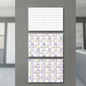 Carreaux muraux en céramique émaillée brillante à motif floral de style marocain pour toilettes commerciales 200x300mm Marque Vistaar - Product Image 3