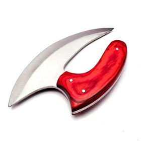 Cuchillo de cocina hecho a mano de acero al carbono, 7 pulgadas, para picar, cortar, con Funda de cuero - Product Image 3